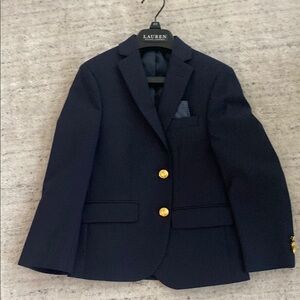 Ralph Lauren Kids Navy Blazer with Gold Buttons. Worn twice. Excellent conditi